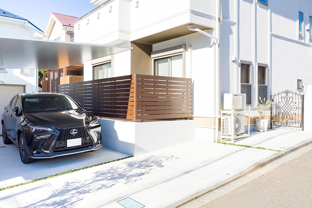 施工事例の駐車場・アプローチ