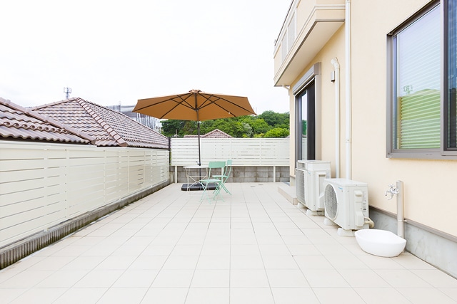 庭のエクステリア施工事例画像