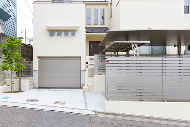 施工事例の駐車場