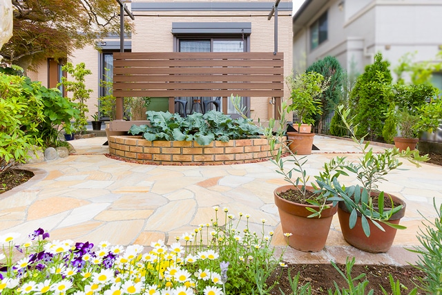 施工事例の駐車場